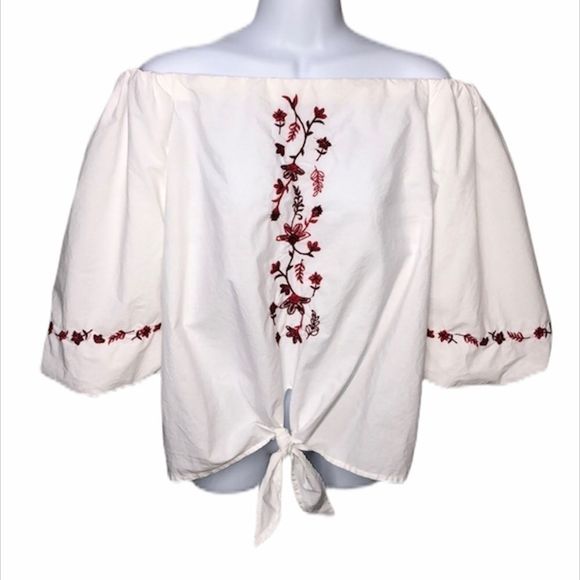 Beachlunchlounge Boho Off Shoulder Boho Top - Picture 1 of 5